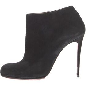 COPY - Christian Louboutin black suede ankle booties